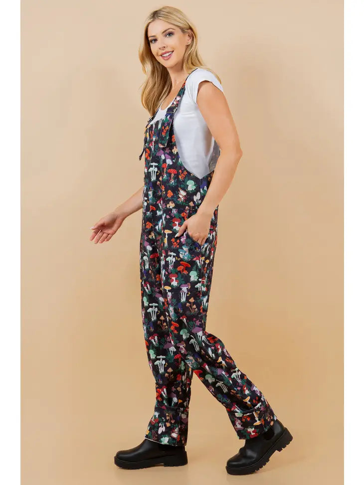 Fungi Fantasy Garden: Adjustable Corduroy Overall image 4