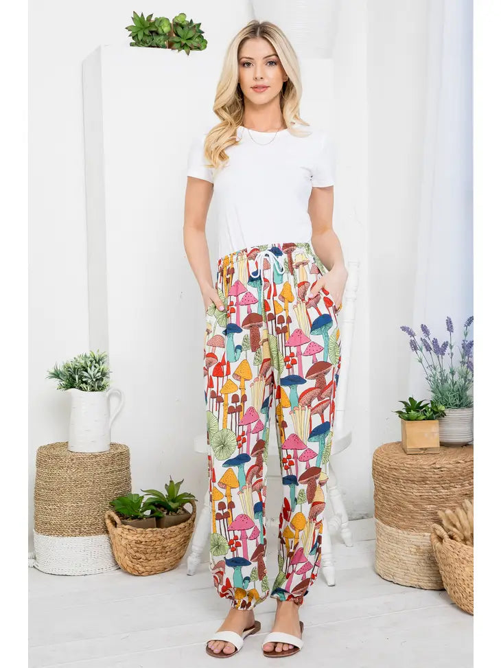 Mushie Print Pants image 5