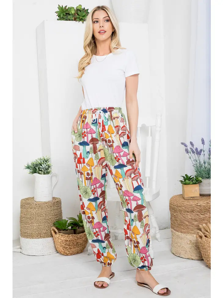 Mushie Print Pants image 6