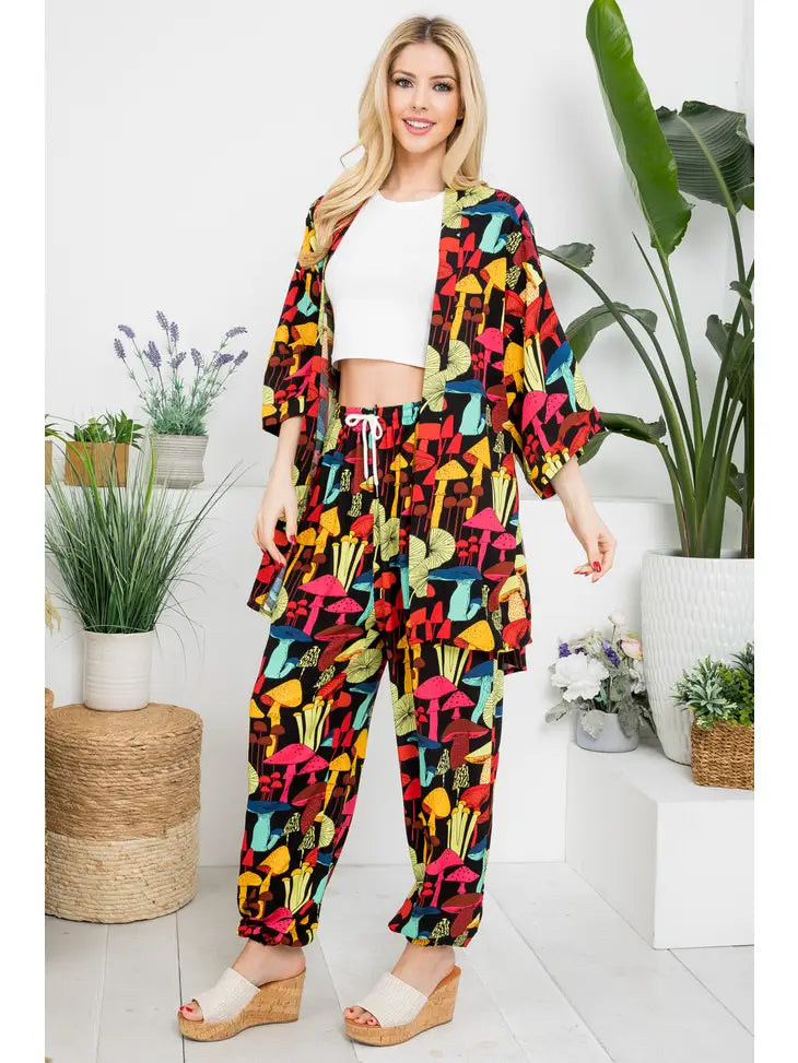 Mushie Print Pants image 4