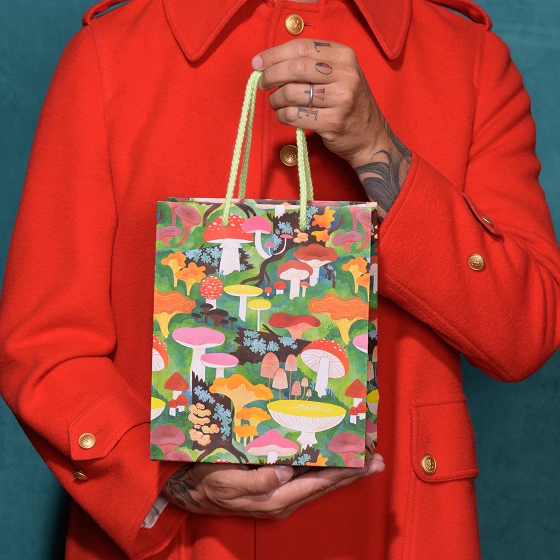 Woodland Mushrooms Gift Bag by Red Cap Cards image 1