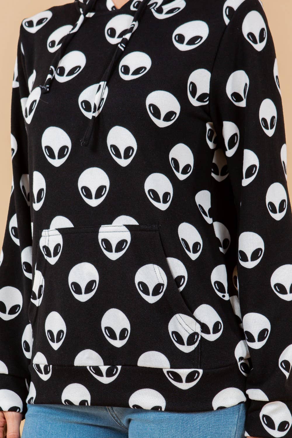 All Over Alien Pullover Hoodie