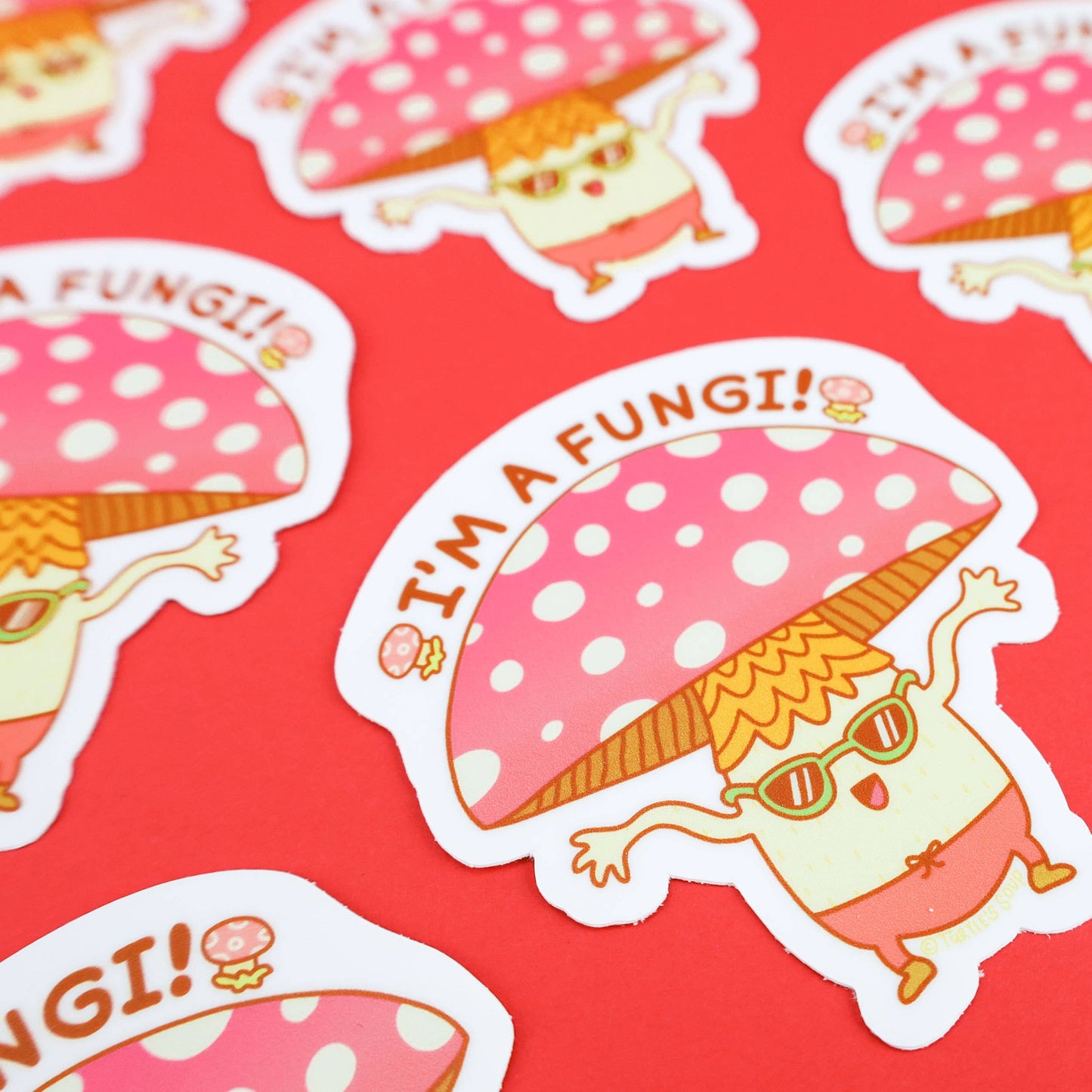 I'm A Fungi Funny Fun Guy Pun Mushroom Vinyl Sticker