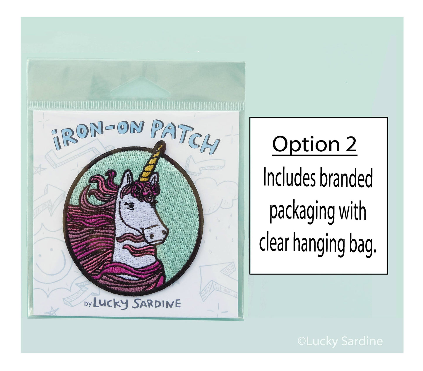 Unicorn Magical Beast, 70s & 80s Embroidered Iron-On Patch
