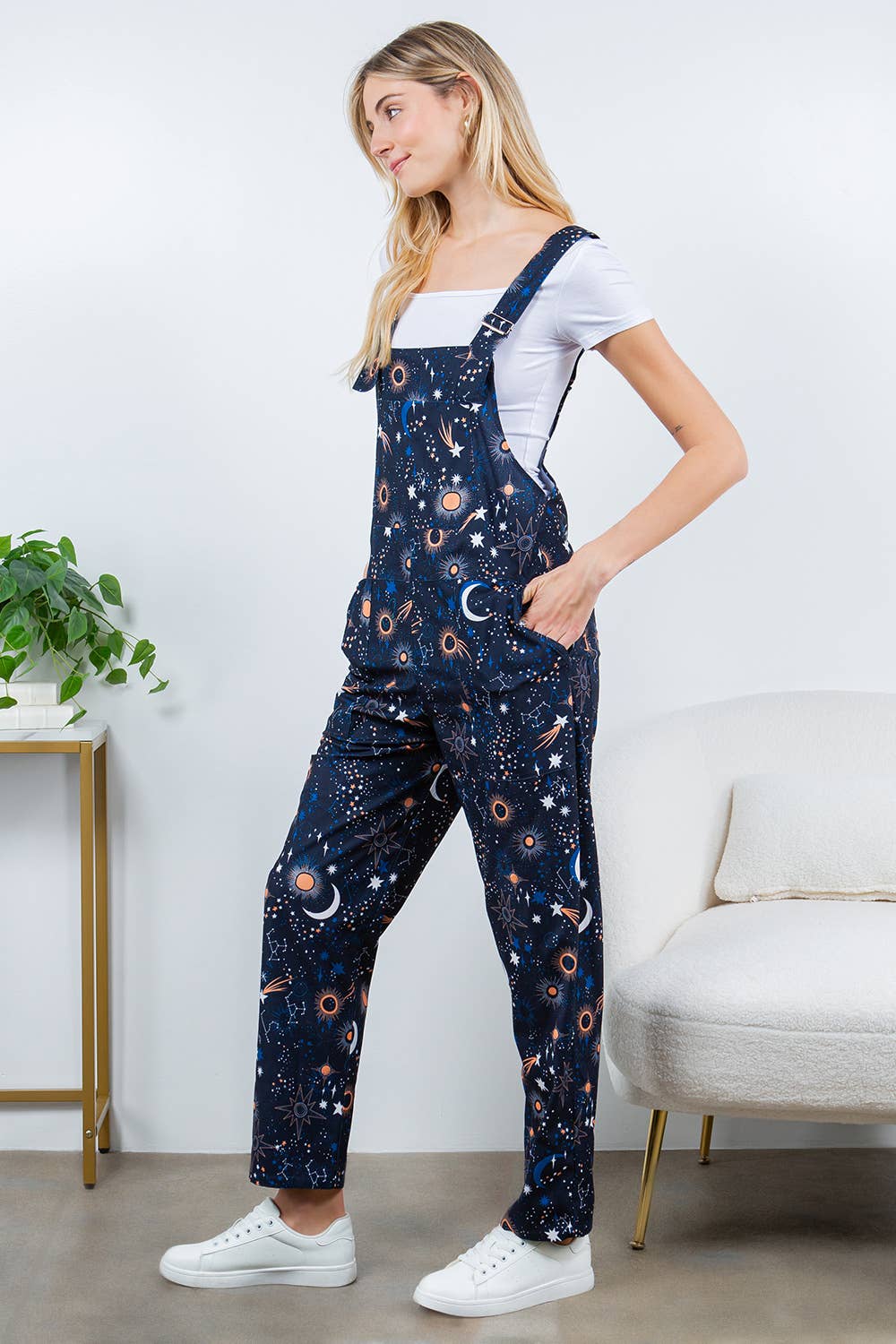Celestial Space Overall Jumpsuit