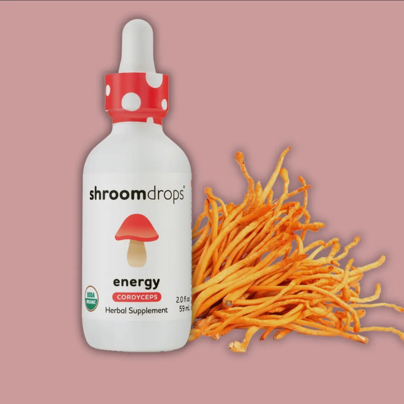ā” Organic Cordyceps Mushroom Tincture - Energy